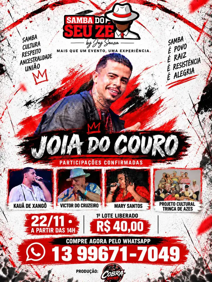 Samba do Seu Zé — Cartaz do Evento